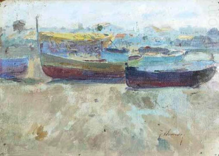 Seymour Joseph Guy Boats on the beach china oil painting image